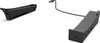 A black USB hub and a black horizontal stand for a PlayStation 5 are displayed on a white background. Produktbild-Vorschau