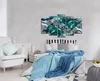 Leinwandbilder Abstrakt blau Diamanten SET 100x60 cm 5 Produktbild-Vorschau 4