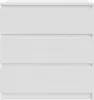 Kommode 70 cm - Weiß - 3 Schubladen - Sideboard - Produktbild-Vorschau 2