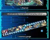 A marketing image showing a Digimon card game playmat and memory gauge. Produktbild-Vorschau