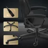 Close-up of a black and gray gaming chair with inset images highlighting its features. Produktbild-Vorschau