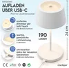 charlique® LED Akku Tischlampe (weiß) - Dinner Light 24 cm Produktbild-Vorschau 2