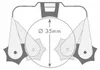 Prax apparaathouder, ongeveer 25 mm diameter Productafbeelding-voorbeeld 7