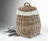 Kobolo Wäschekorb PEAR - Rattan grau H50 cm - Produktbild-Vorschau 5