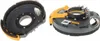 Two dust shrouds for a grinder are shown against a white background. Produktbild-Vorschau