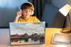 MuchoWow® Laptop Aufkleber Sticker Cover Vermeer - Stadt - Produktbild-Vorschau 3