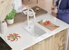PRIMAGRAN Spülbecken Weiß 28x50cm, Granitspüle 1 Becken + Produktbild-Vorschau 7