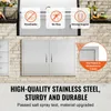 SucceBuy 915x610 mm Doppia porta di accesso al barbecue, Anteprima dell’immagine prodotto 3