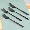 4x Schwarze Dessertgabeln Dessert Kuchen Kleine Gabeln Produktbild-Vorschau 2