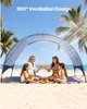 SucceBuy Strandmuschel Sonnenschutz für 4 Personen, UPF 50+ Produktbild-Vorschau 4