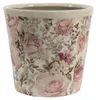Clayre & Eef bloempot, diameter 12 cm, hoogte 11 cm, wit, Productafbeelding-voorbeeld 1