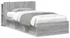 vidaXL Bettgestell mit Stauraum Grau Sonoma 100 x 200 cm Produktbild-Vorschau 1