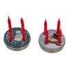 Mini-Adventskranz 4 Minikerzen mit Sockel 4,5x1cm 4fach Produktbild-Vorschau 3