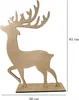 Grande renna dipinta con corna come decorazione natalizia Anteprima dell’immagine prodotto 3