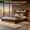 INONEFT Boxspringbett 140x200cm mit LED und Produktbild-Vorschau 6