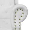 vidaXL Fauteuil à haut dossier Blanc Similicuir Voir les images du produit 4