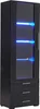 A black display cabinet with blue LED lighting and three drawers. Anteprima dell’immagine prodotto