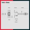 Technical drawing with dimensions of a gate hinge. Podgląd zdjęcia produktu