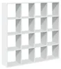 vidaXL Libreria bianca 137,5x29x137,5 cm Materiale a base Anteprima dell’immagine prodotto 5