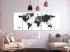 Italienischer Leinwand Leinwandbild - Black and White Map Produktbild-Vorschau 5