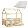 Juskys Kinderbett Marli 80 x 160 cm mit Matratze, Produktbild-Vorschau 1