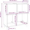 Mobile Porta Dischi Rovere Sonoma 84,5x38x89 Legno Anteprima dell’immagine prodotto 7
