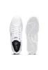 A top-down view of a pair of white Puma sneakers, with one shoe shown from the top and the other from the sole. Produktbild-Vorschau
