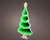 A lit-up LED Christmas tree decoration. Produktbild-Vorschau