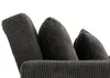 A close-up view of the textured fabric of a dark gray sofa or chair. Produktbild-Vorschau