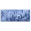 DEQORI Hybrid Leinwand Bild 150x60 cm 'Winterwald in Weiß' Produktbild-Vorschau 2