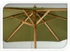 Gartenschirm Holz 250cm faltbar grün Produktbild-Vorschau 2