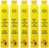 Five yellow ink cartridges lined up against a white background. Produktbild-Vorschau