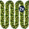 CASARIA® 2x Guirlandes de Noël lumineuses 5m 100 LED blanc Voir les images du produit 1