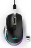A gaming mouse with a USB-C cable and a wireless USB dongle. Produktbild-Vorschau