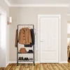 Wieszak na kółkach Relaxdays, z 2 półkami na buty, torby i Podgląd zdjęcia produktu 5