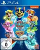 The cover art for the Playstation 4 game Paw Patrol: Mighty Pups – Die Rettung der Abenteuer-Bucht, featuring the Paw Patrol characters. Produktbild-Vorschau