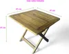 Akazienholz Gartenklapptisch Beistelltisch 46 cm Produktbild-Vorschau 8
