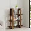 vidaXL Bücherregal/Raumteiler Räuchereiche 100x30x123,5 cm Produktbild-Vorschau 6
