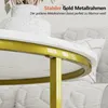Couchtisch Rund 2er Set, Wohnzimmertisch Gold Metall, Produktbild-Vorschau 5