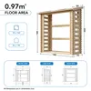 Porta legna da ardere - 1,75 m3 - L86xL184xH200 cm - Porta Anteprima dell’immagine prodotto 5