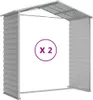 vidaXL Gartenhaus Hellgrau 191 x 215 x 198 cm Verzinkter Produktbild-Vorschau 10
