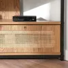 Narożna szafka RTV z 1 drzwiami i rattanową plecionką, Podgląd zdjęcia produktu 4