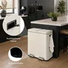 Deleca Mülleimer 60L 2x30L, Abfalltrennung Treteimer mit Produktbild-Vorschau 11