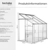tectake® Anlehngewächshaus 4,09 m³, ohne Fundament 192 x Produktbild-Vorschau 5