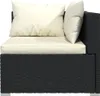 vidaXL 6 tlg. Garten Lounge Set mit Kissen Poly Rattan Produktbild-Vorschau 4