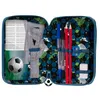 Schulmäppchen Jungen mit Inhalt 3 Fächer Fußball mit Ball Produktbild-Vorschau 3
