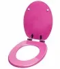A pink toilet seat and lid are shown against a white background. Náhled obrázku produktu