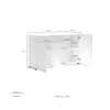 Sideboard >Mister< in weiss, Lack Hochglanz - Produktbild-Vorschau 5