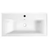 SAVA 90 Lavabo in Vetroceramica 90x46cm, bianco Anteprima dell’immagine prodotto 3