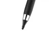 Close-up of the tip of a black stylus with a silver band, against a white background. Anteprima dell’immagine prodotto
